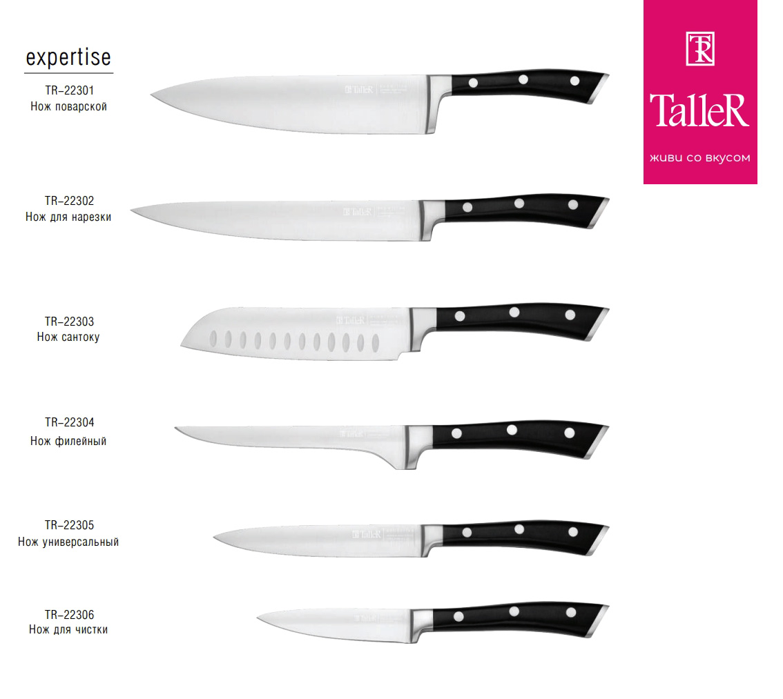 Нож поварской TalleR TR-22301 Expertise