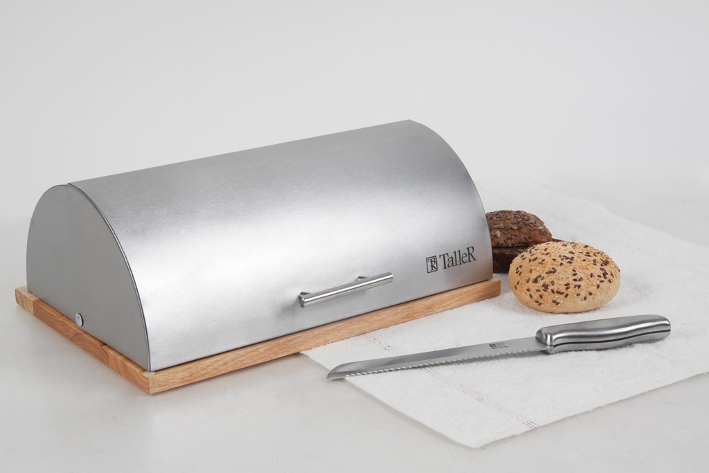 Хлебница TalleR TR-51974 Оукли с ножом для хлеба